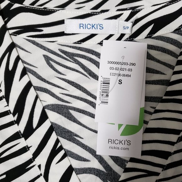 NEW Ricki's ECOVERO™ Zebra Print Blouse - Picture 7 of 11